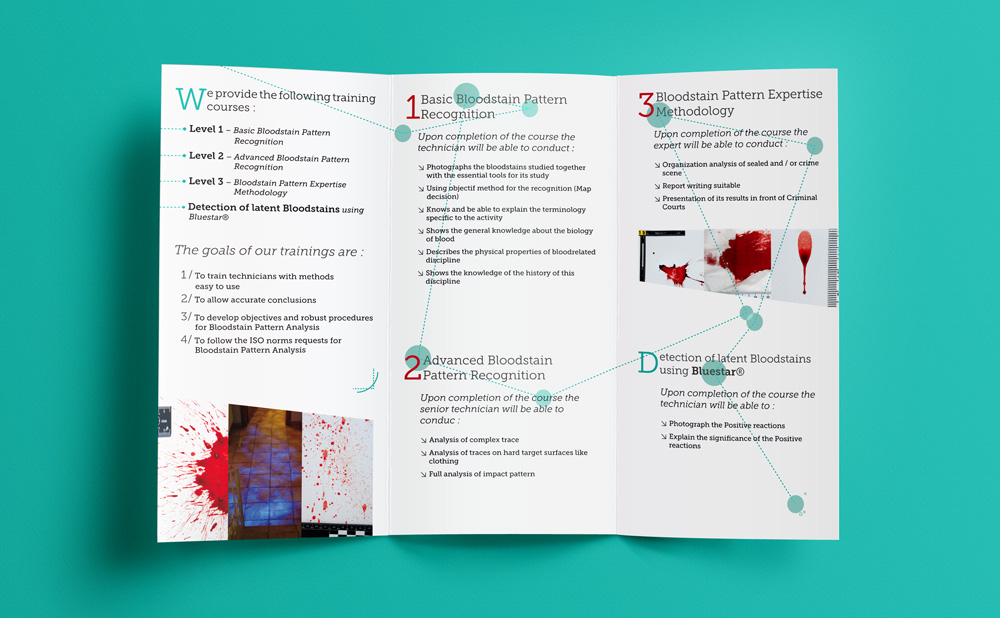 Brochure commerciale L.A.C., Laboratoire d'analyses criminalistiques Brochure commerciale L.A.C.