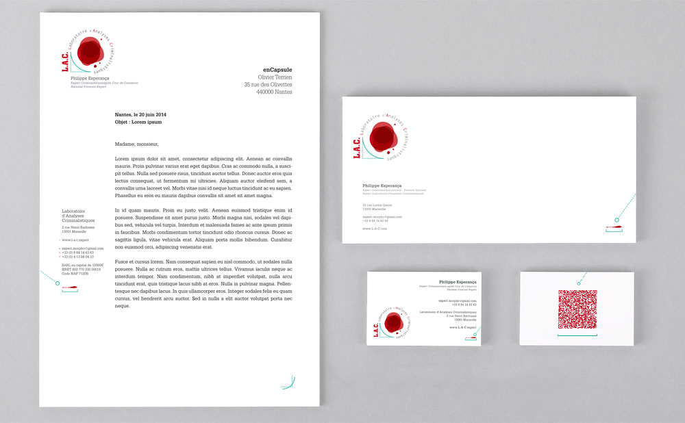 Papeterie L.A.C., Laboratoire d'analyses criminalistiques Papeterie L.A.C.