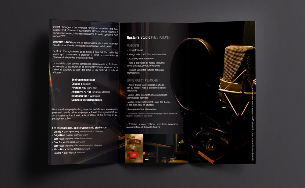 Brochure commerciale Upstairs Studio